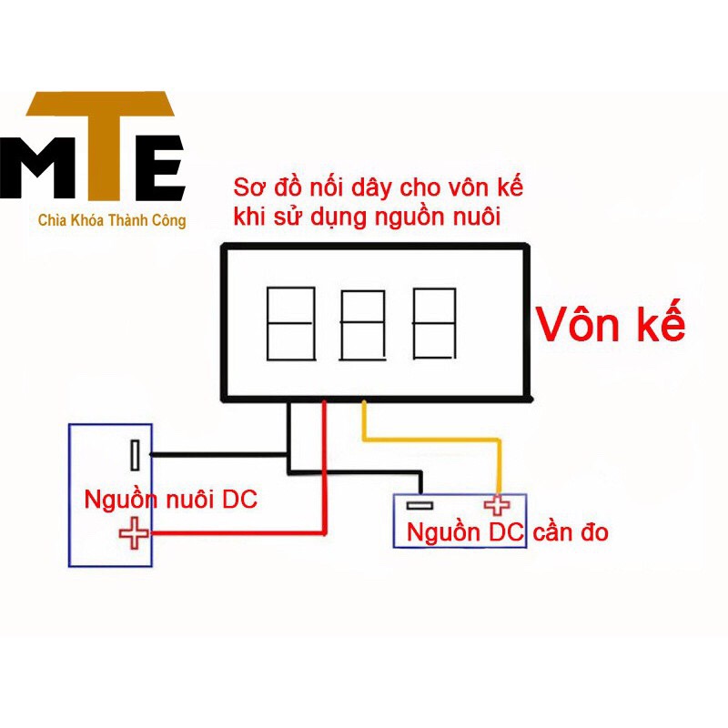 Đồng hồ led đo điện áp 1 chiều DC 5- 30V 0.36"