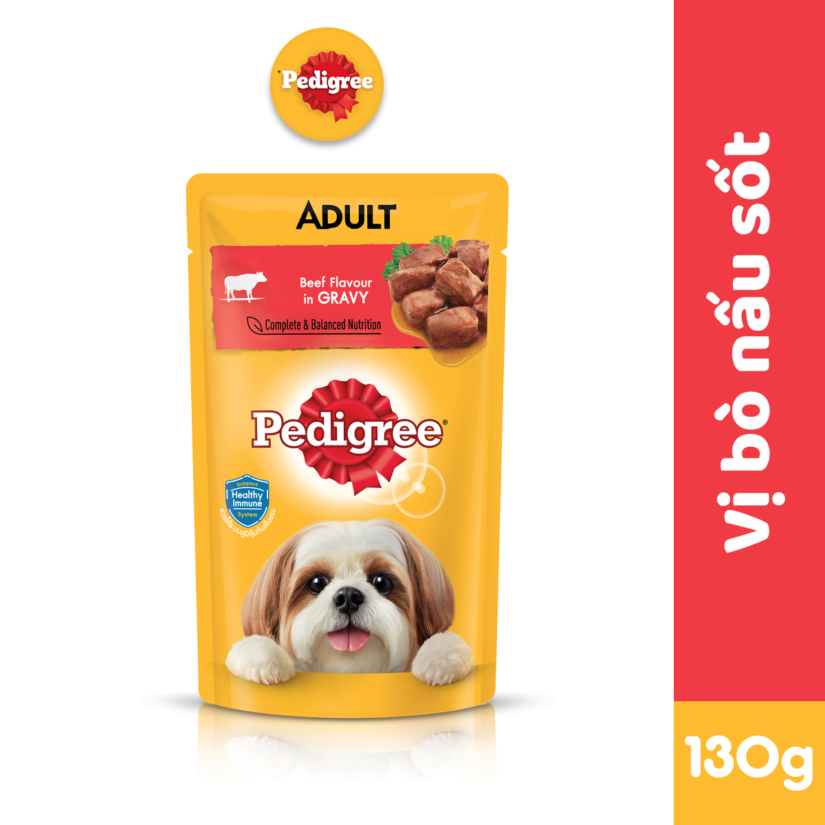 Thức Ăn Dạng Sốt Cho Chó Lớn PEDIGREE, 130g (20 Túi)