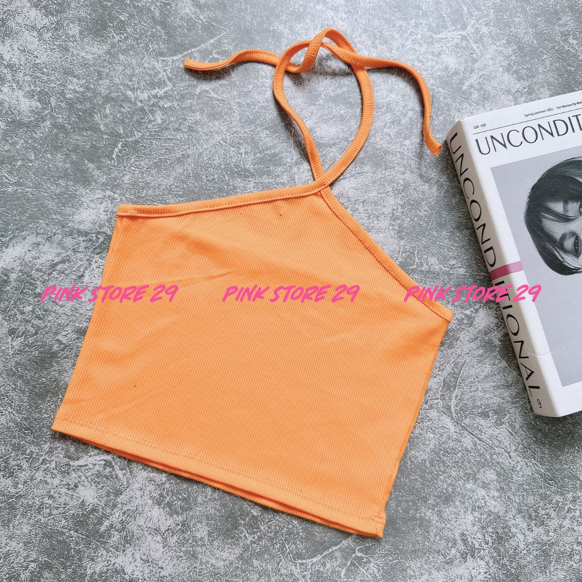 Áo Croptop Yếm Chéo Cổ (Mảnh) - A5235