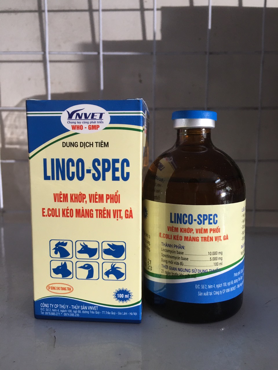 Linco spec, lincospec 100ml viêm phổi, hen khẹc, tiêu chảy ở gia súc, gia cầm
