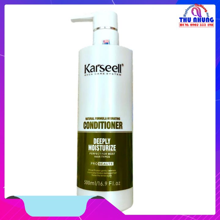 [+Tặng mũ trùm][HCM]Dầu xả làm sạch gàu Karseell Deeply Moisture Conditioner 500ml