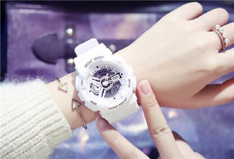 Đồng hồ điện tử nam nữ Sport Watch chạy kim và điện tử cực chất MS8267 BL79