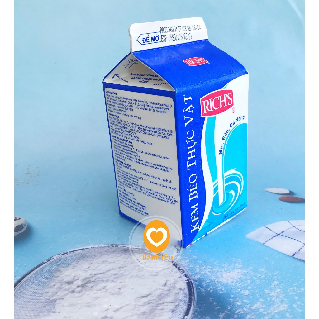 Kem béo Rich's lùn 454ml ( Giao TP.HCM )