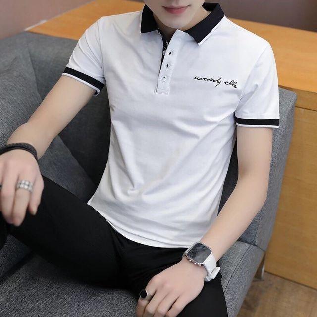 [HCM]ÁO THUN NAM TAY NGẮN CỔ BẺ MẪU MỚI NHIỀU MÀU THIẾT KẾ ĐƠN GIÃN SANG THANH LỊCH DỄ MẶC 01