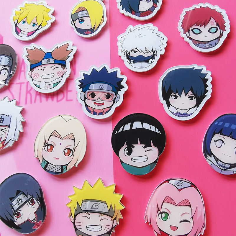 Ghim cài balo, quần áo hình Naruto