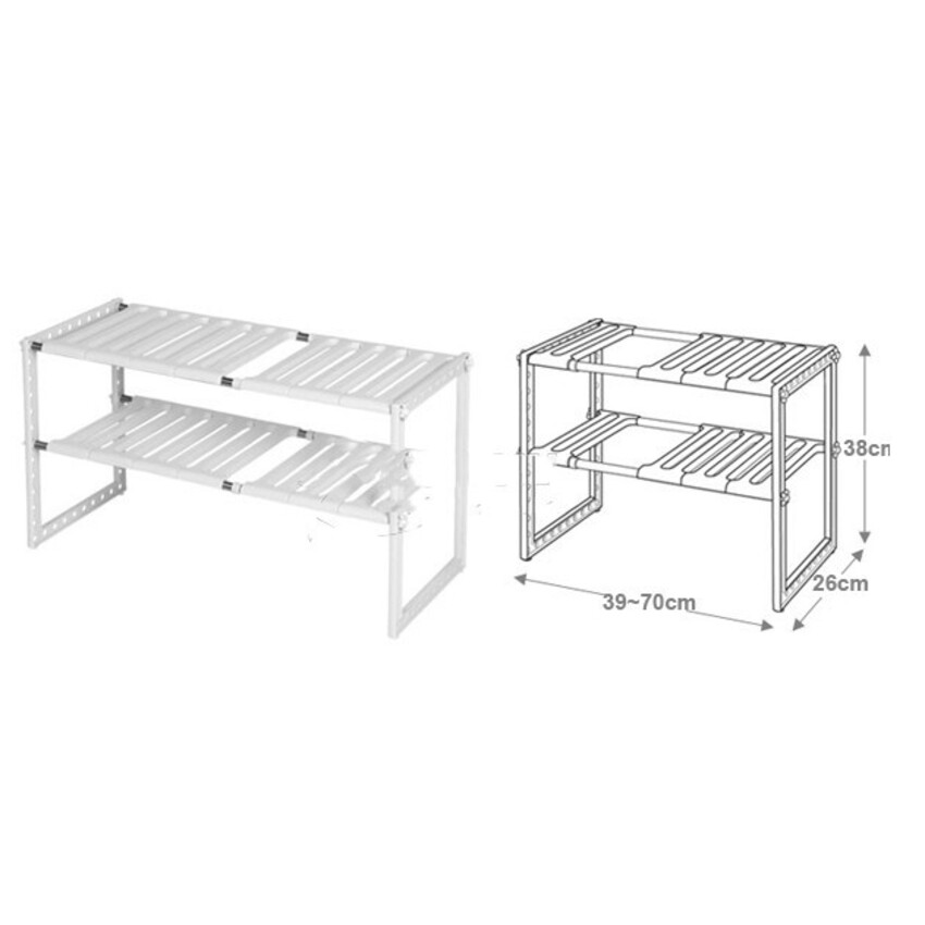 KỆ GẦM BẾP ĐA NĂNG 2 TẦNG
