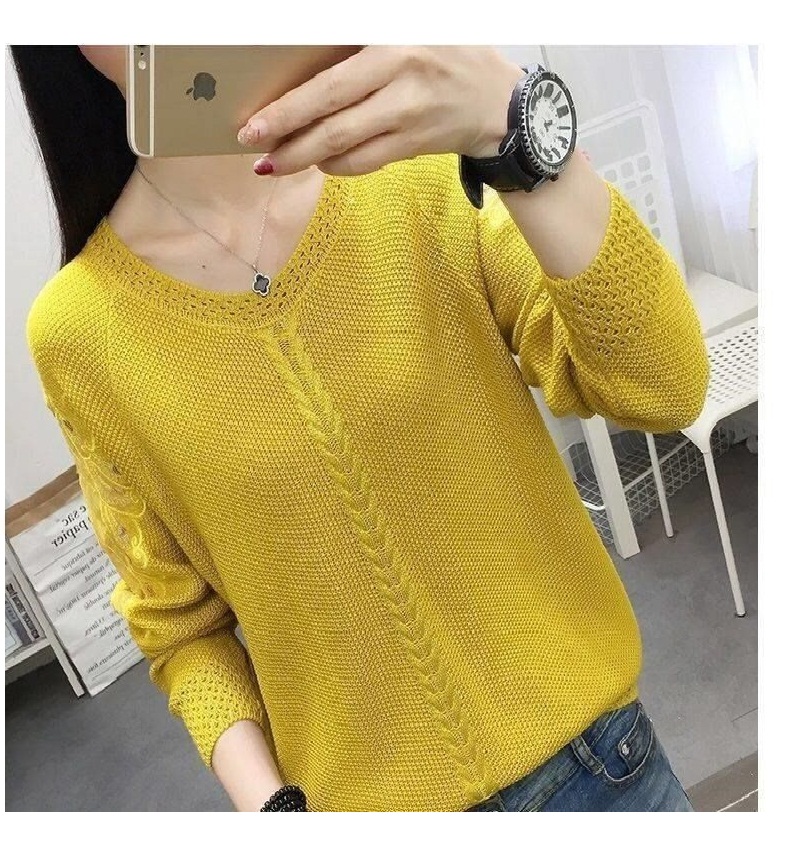 [HCM]Áo len dệt kim hàng nhập thêu hoa XBY4430