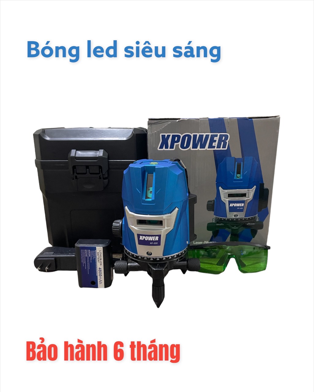 Máy laze cân bằng bắn cốt 5 tia xanh power laser siêu sáng cao cấp +bảo hành 6 tháng