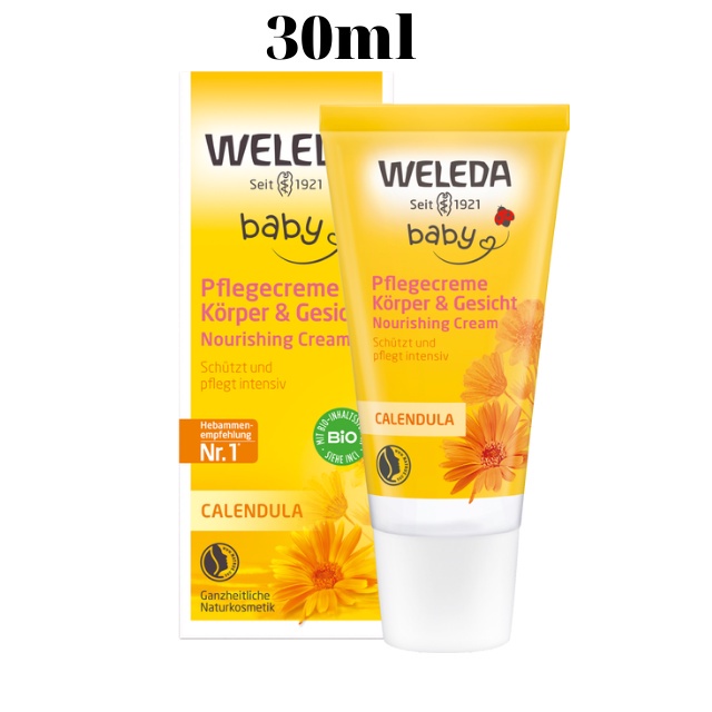 Kem dưỡng da weleda cho bé, dưỡng da mặt & body trẻ em 75ml