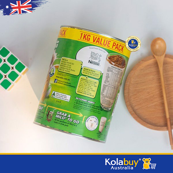 Sữa bột Nestle Milo 1kg của Úc