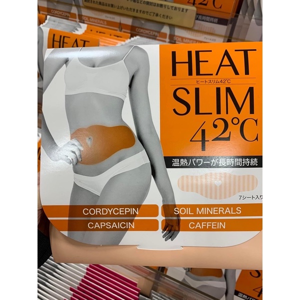 [Nhập RAISINGSTAR18, giảm 30k cho đơn 99k]Dán mỡ giảm mỡ bụng Heat Slim 42C