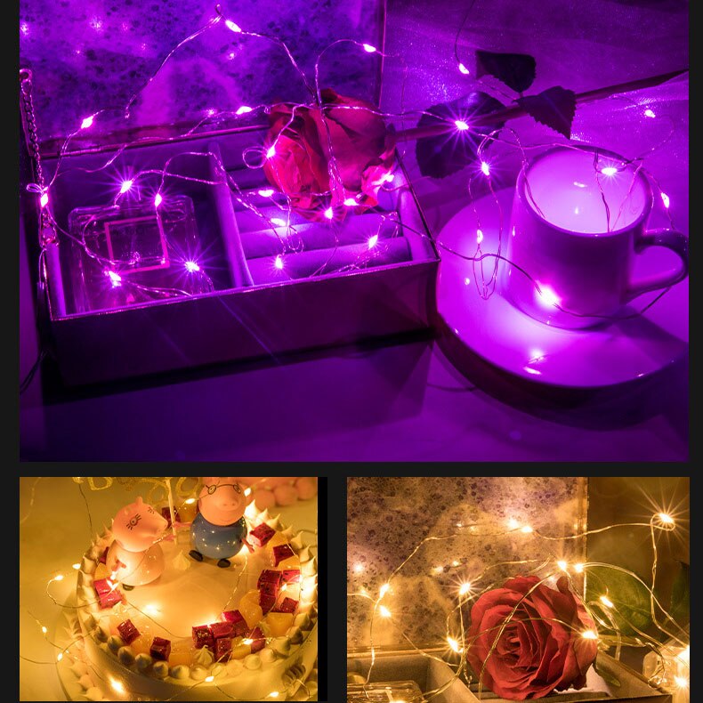 Đèn Trang Trí Đom Đóm Decor, Đèn LED Trang Trí Dài 3m