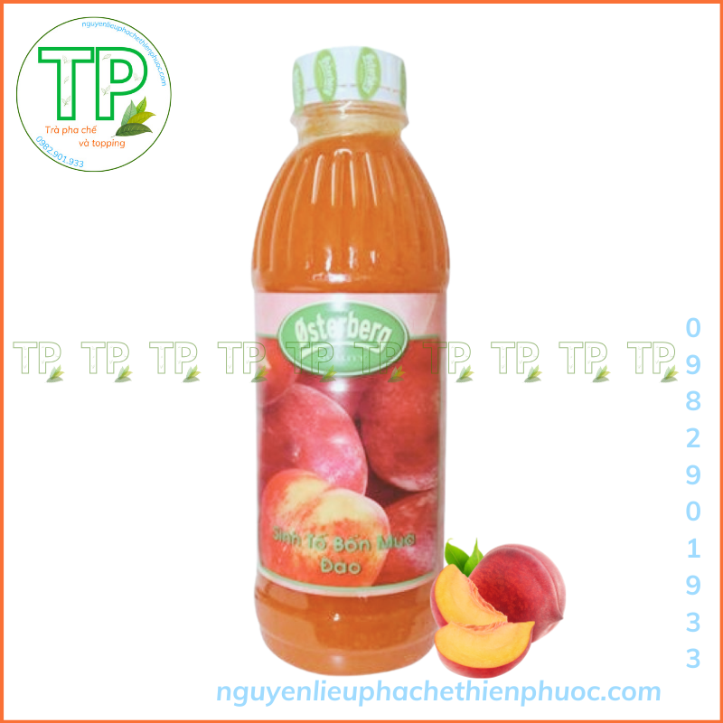 Đào ngâm Hosen đóng lon 825g (loại ngon, cao cấp, thơm giòn)