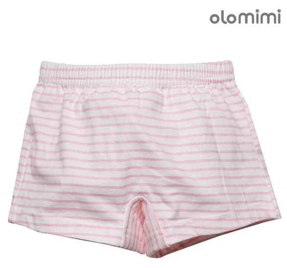 Quần Chip đùi cho bé gái Pink Stripe 95% Cotton, 5% spandex - Olomimi Hàn Quốc