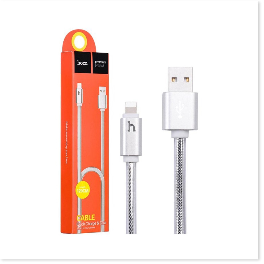[HCM]Cáp Lightning Hoco UPL12 - ( Dài 12M )Cổng Sạc IPHONE - ✓Đèn Led Báo Sạc Đầy