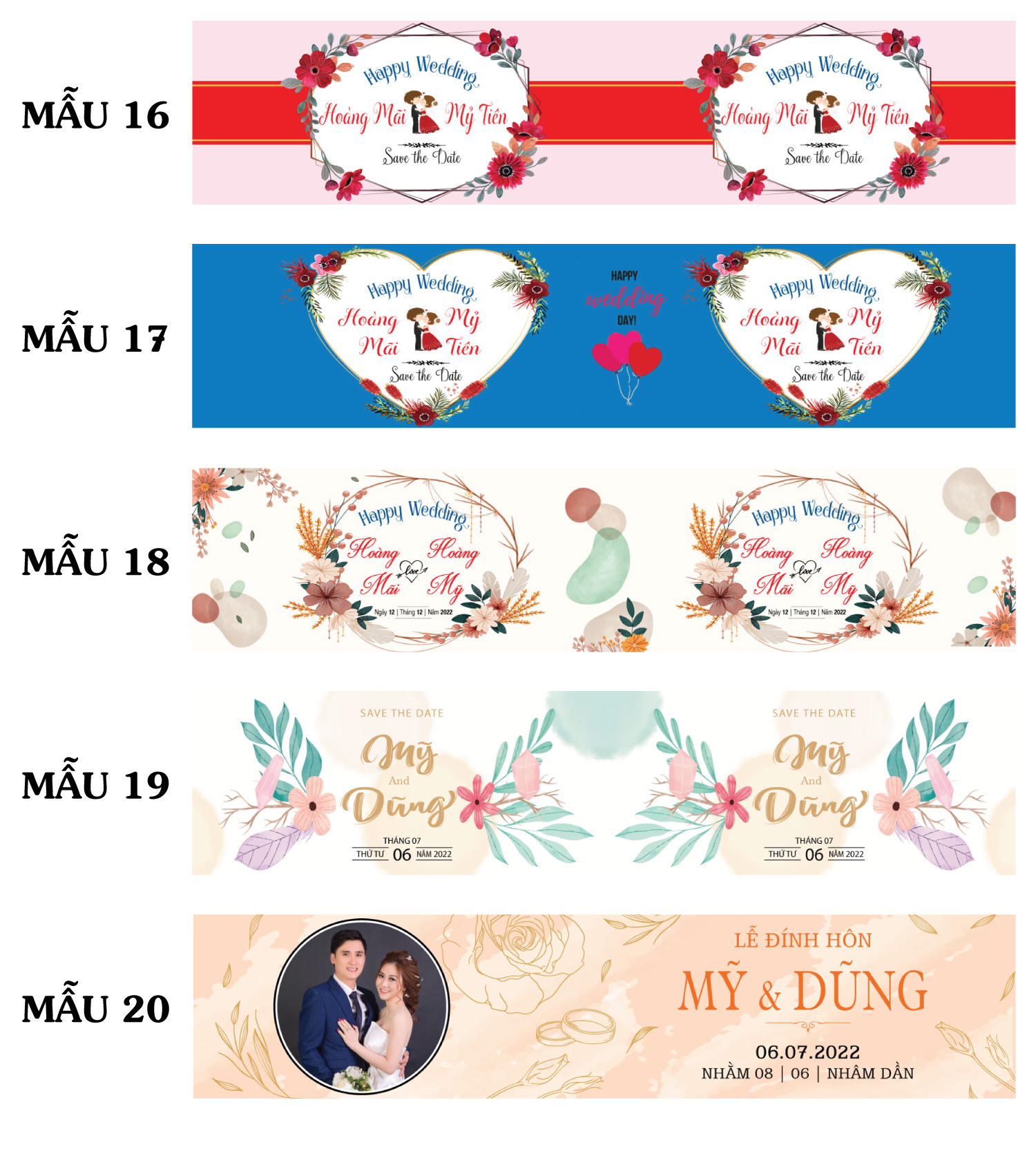 Combo 30 Tem dán chai nước suối Cưới