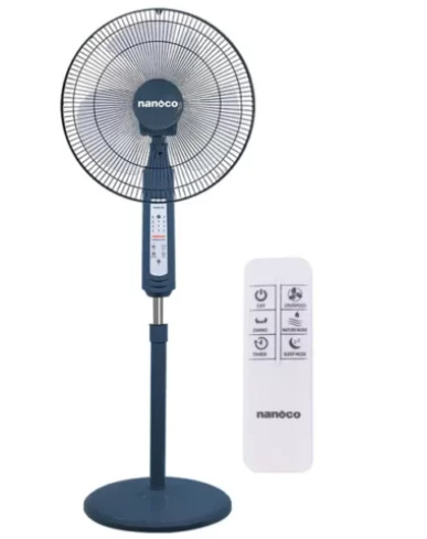 [GIAO TẠI HCM] - Quạt Đứng Có remote Nanoco NSF1602G-RCB (Màu xanh)