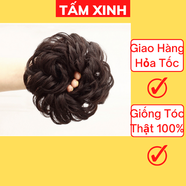Tóc giả búi ❤️❤️ Giảm 5k khi - Tóc giả búi cột xoăn