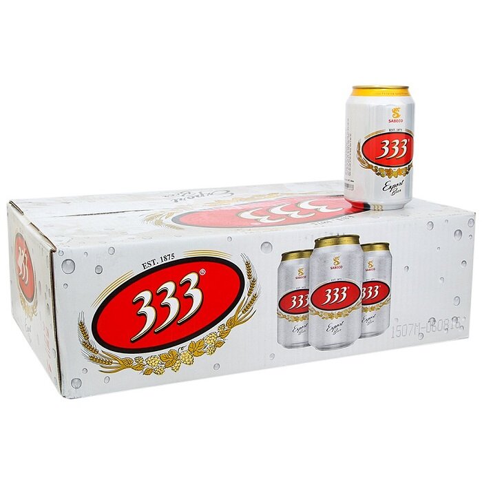 [HCM]Thùng bia 333 24l 330ml