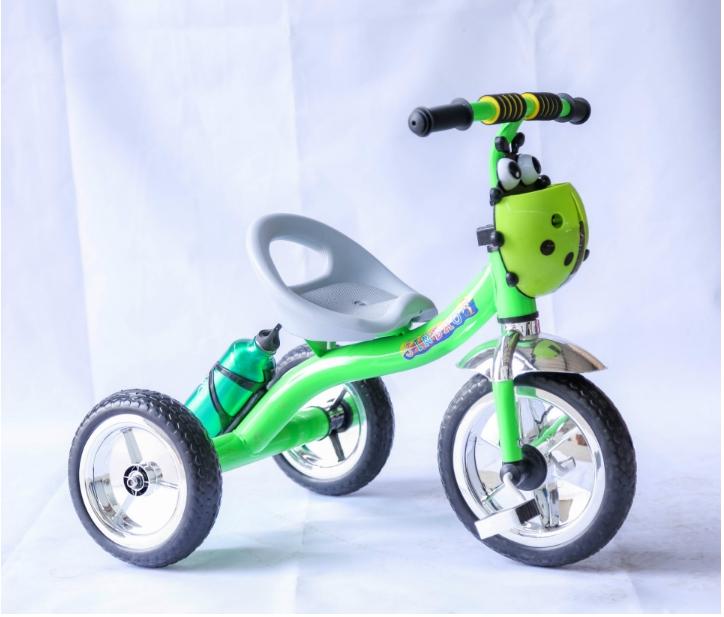 XE ĐẠP 3 BÁNH BÌNH NƯỚC GIỎ BỌ MÀU ĐỎ CHO BÉ