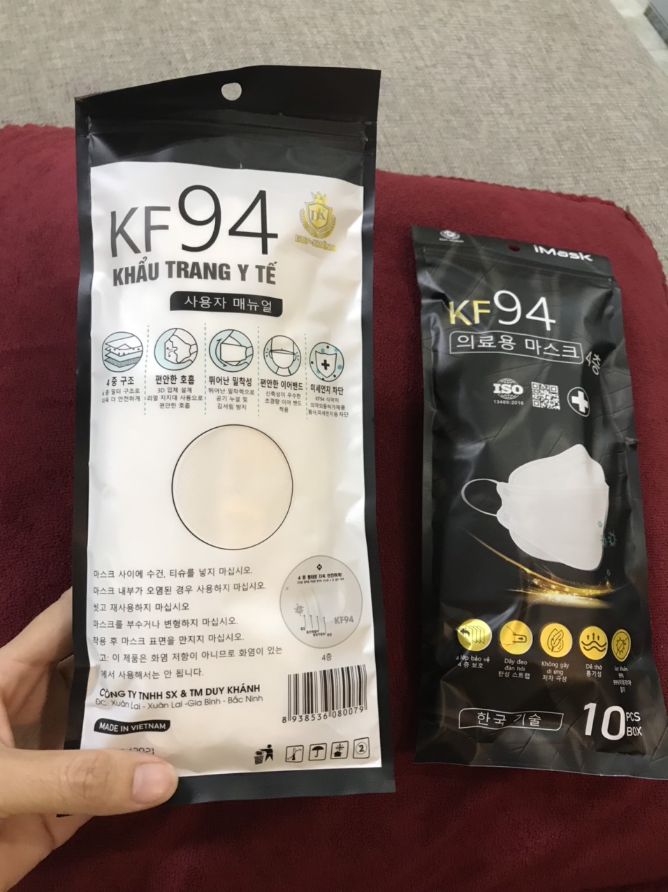 Set 10 khẩu trang KF94 Duy Khánh