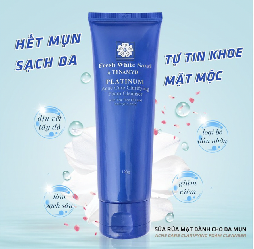 [120g] SỮA RỬA MẶT TENAMYD ACNE CARE CLARIFYING DÀNH CHO DA MỤN