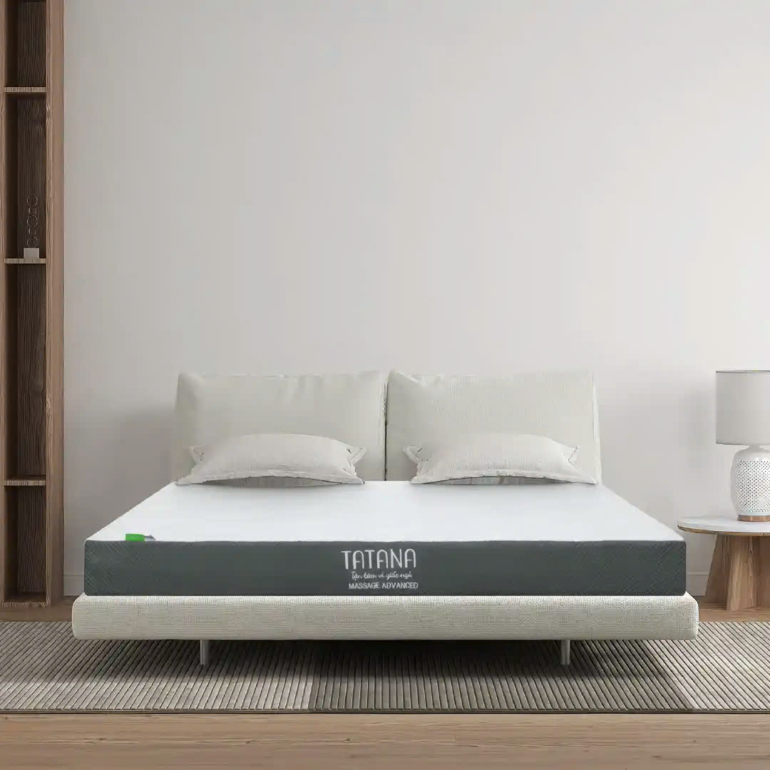 Nệm Foam TATANA Massage Advanced, Cấu Trúc Lượn Sóng Duy Trì Tư Thế Nằm, Nâng Đỡ Cơ Thề Hoàn Hảo - Bảo hành 10 năm.