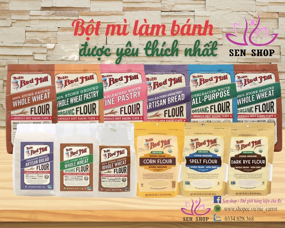 [Bob's Red Mill] Bột mì mềm không tẩy trắng (Bob's Red Mill Pastry Flour) - 2.27kg