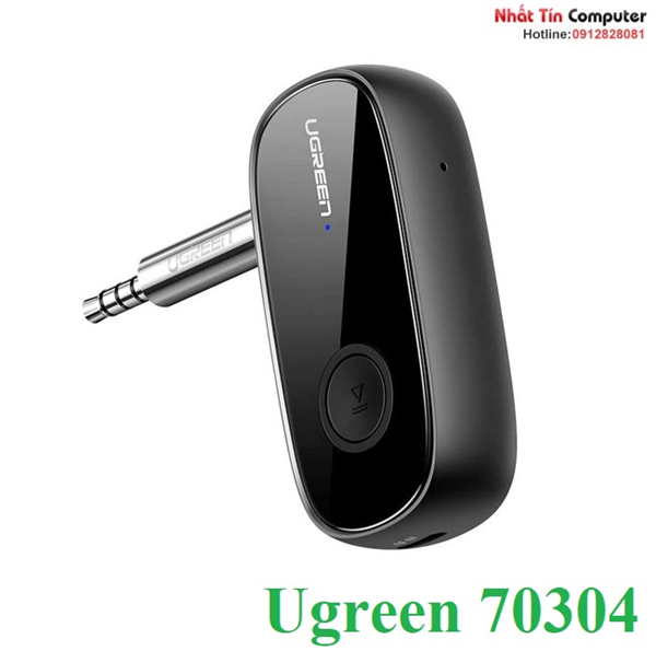 Bộ thu bluetooth 5.0 hỗ trợ aptx sử dụng trên ô tô, loa ugreen 70304 cao cấp