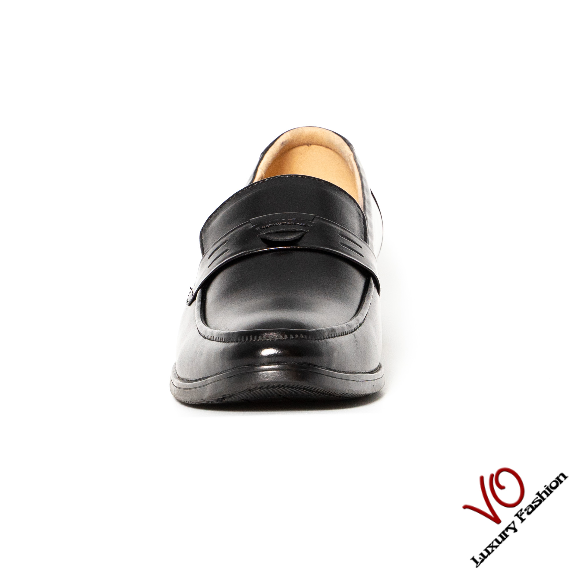 Giày tây da bò thật màu đen thanh lịch VO Shoes 9819