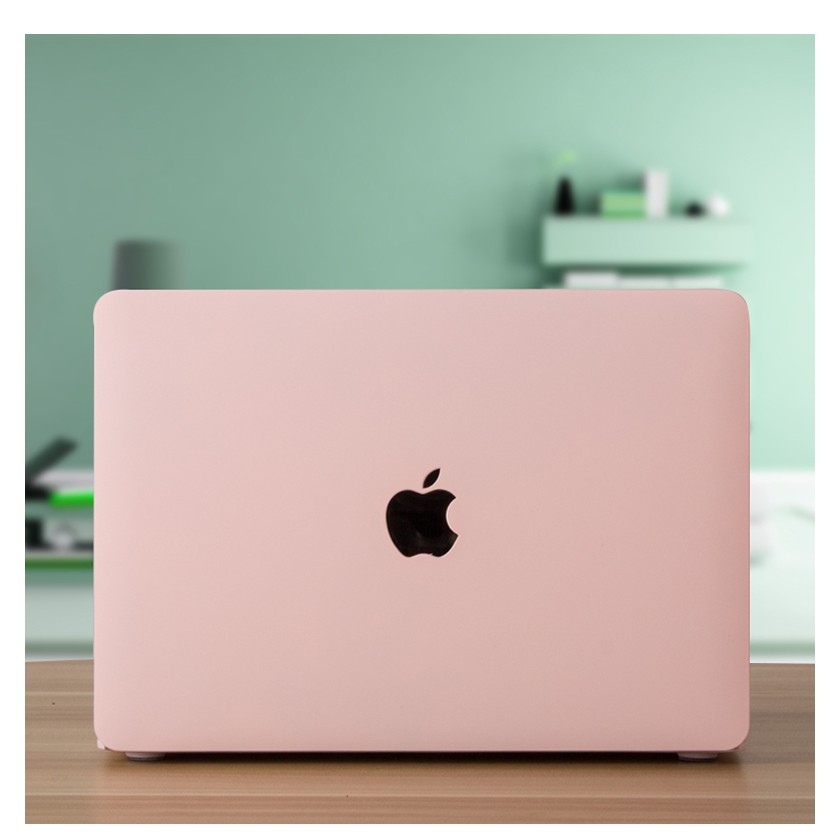 Combo Case ,Ốp + Phủ Phím Macbook Hồng Pastel ( Tặng Nút Chống Bụi )