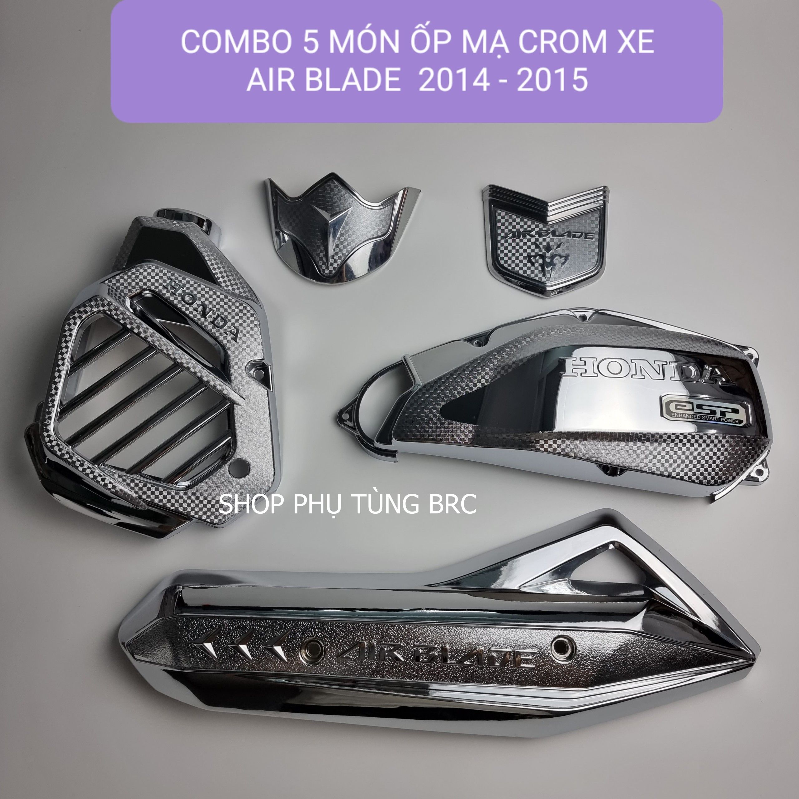 Combo 5 món ốp trang trí xe air blade 2014 - 2015