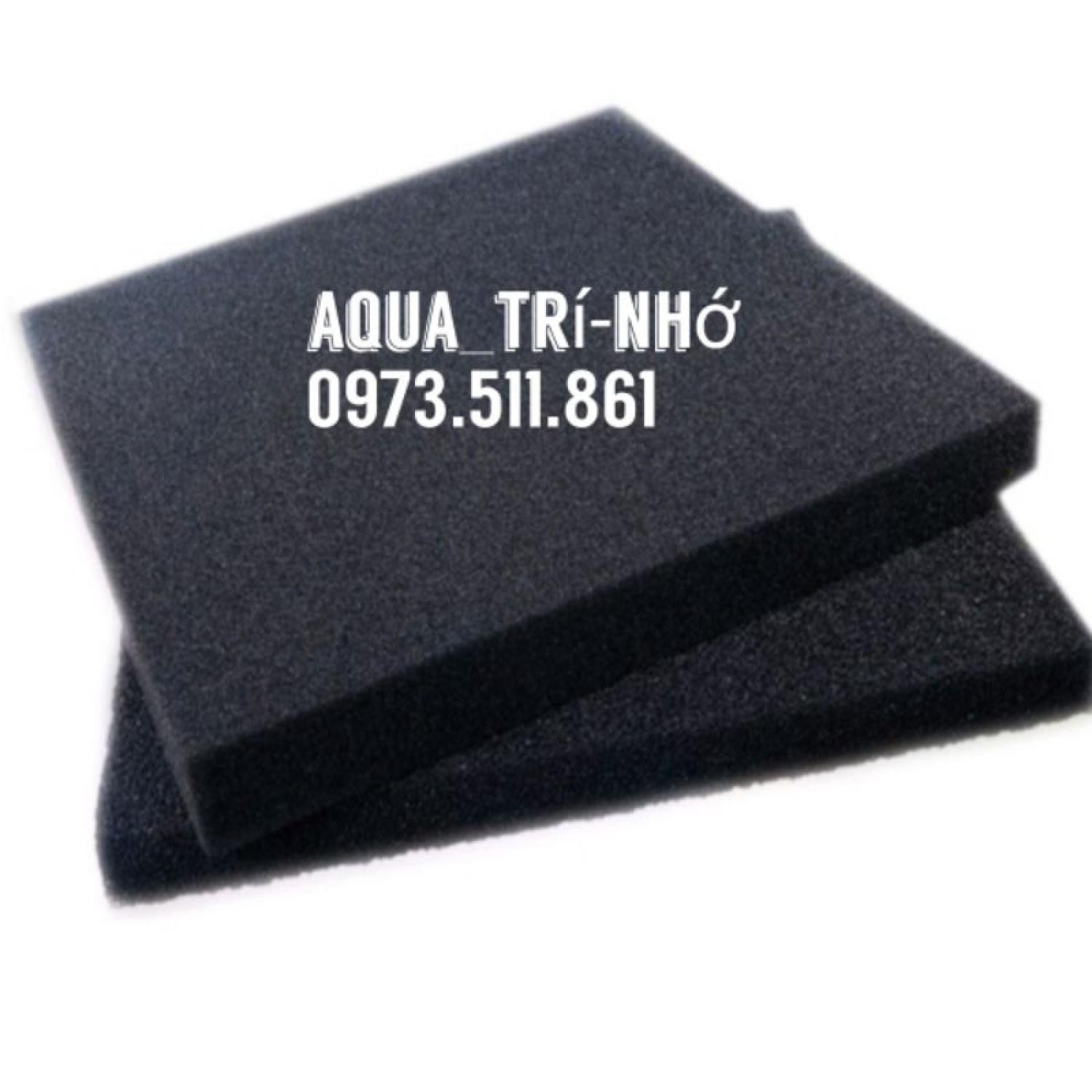 TẤM MÚT ĐEN LỌC NƯỚC CHO BỂ CÁ 50x50x5