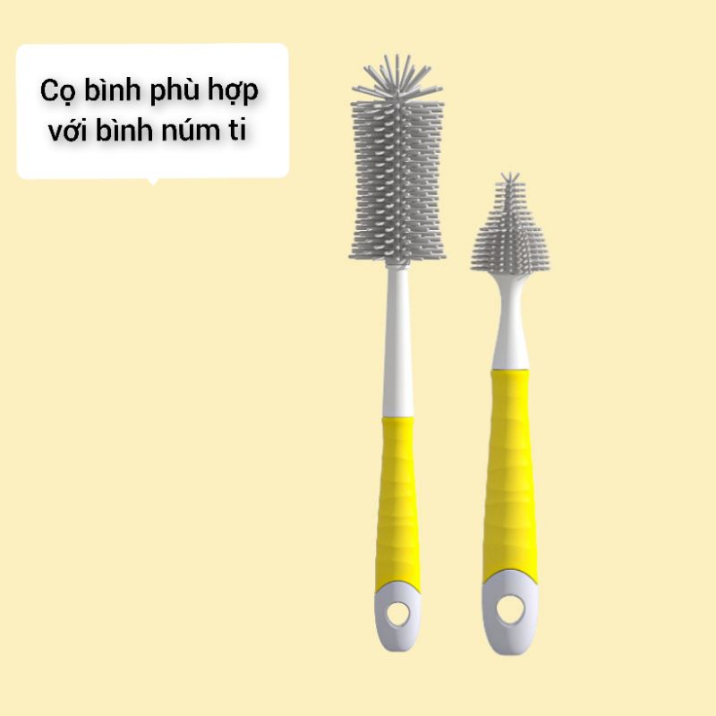Cọ rửa bình sữa silicon , cọ rửa ống hút