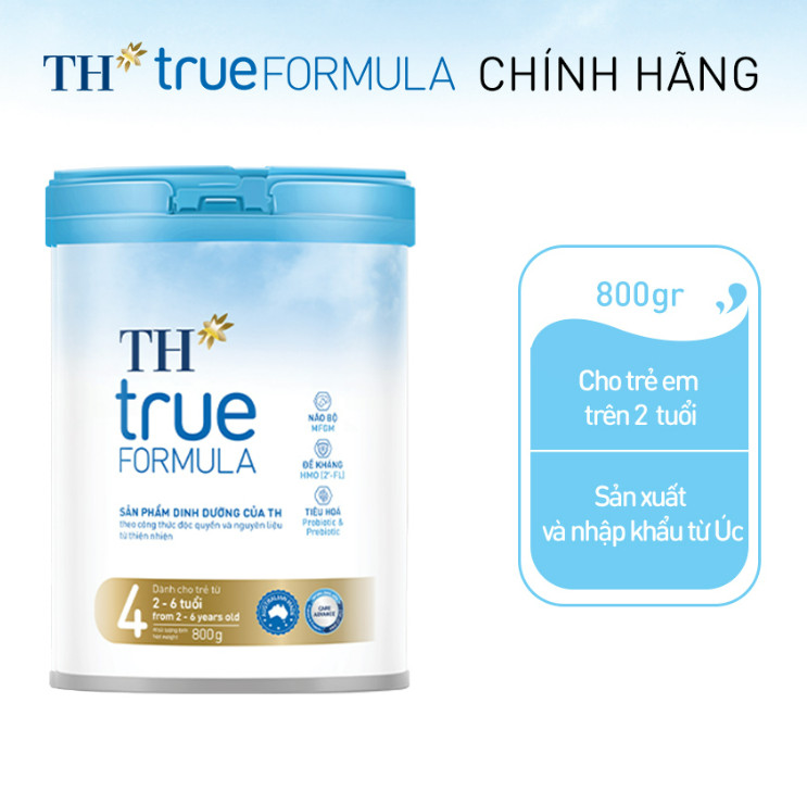 Sữa Bột Dinh Dưỡng Công Thức TH True Formula 4 800g [Từ 2 - 6 Tuổi].