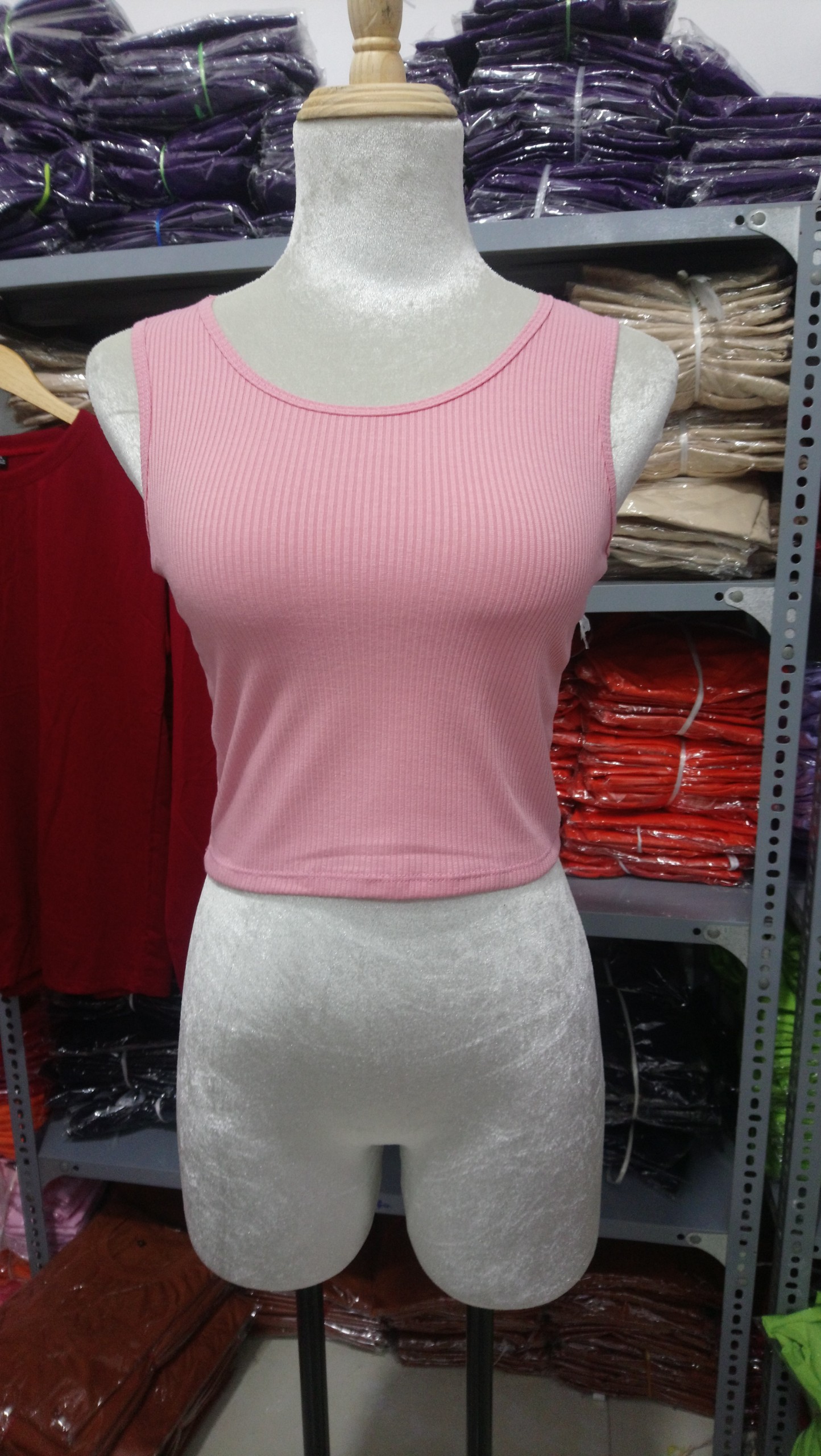 Áo basic croptop thun gân body sexsy áo ba lỗ nữ tập gym