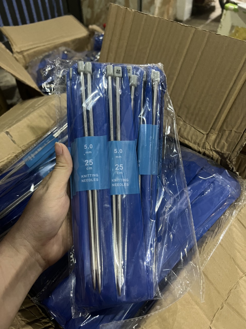 Kim đan thẳng inox 25cm bán theo cặp