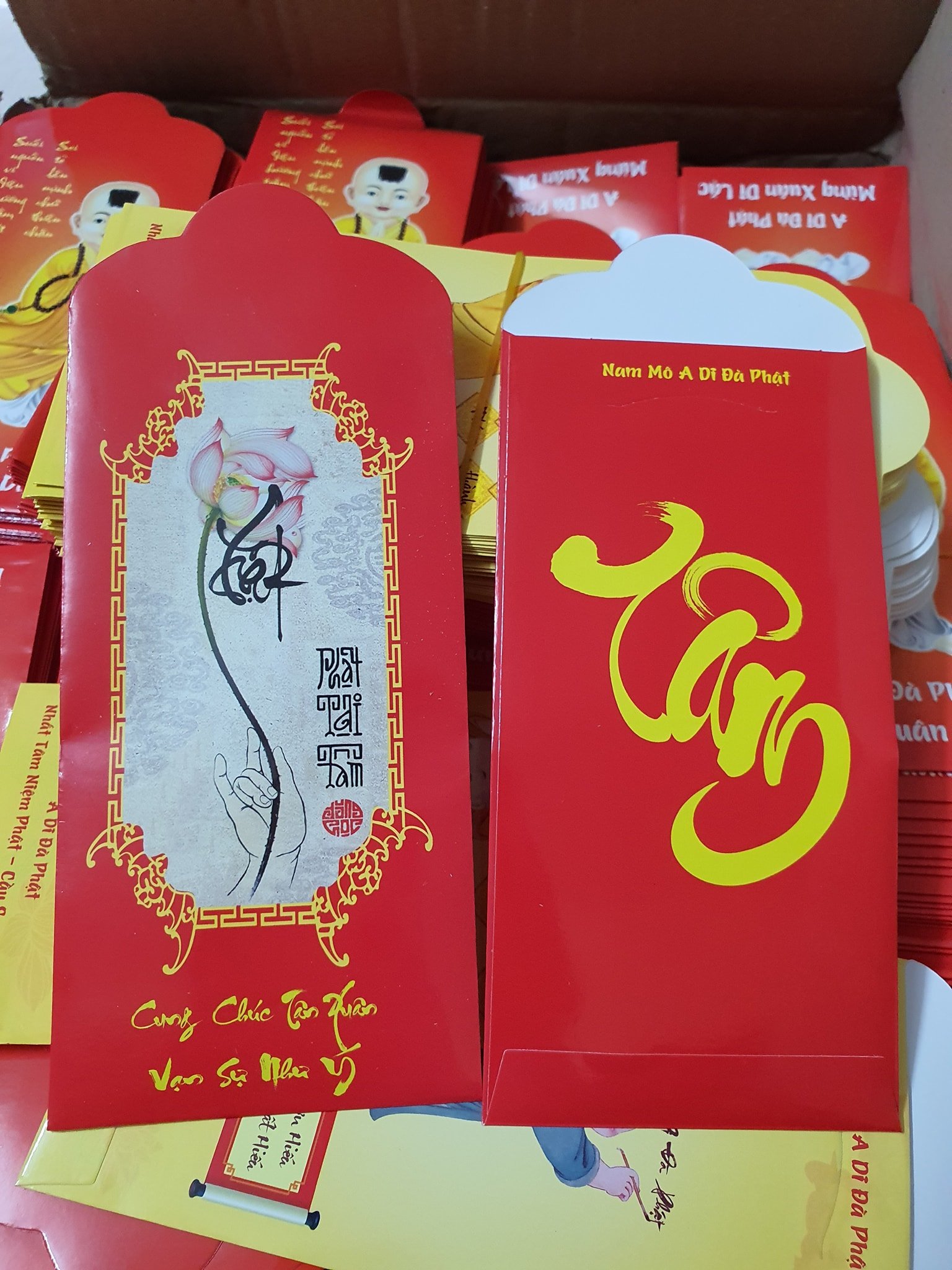 🧧 Bao Lì Xì Phật Giáo - giấy dày rất đẹp