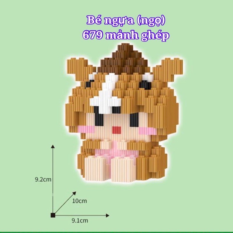 Mô hình lắp ráp lego 12 con giáp chọn mẫu