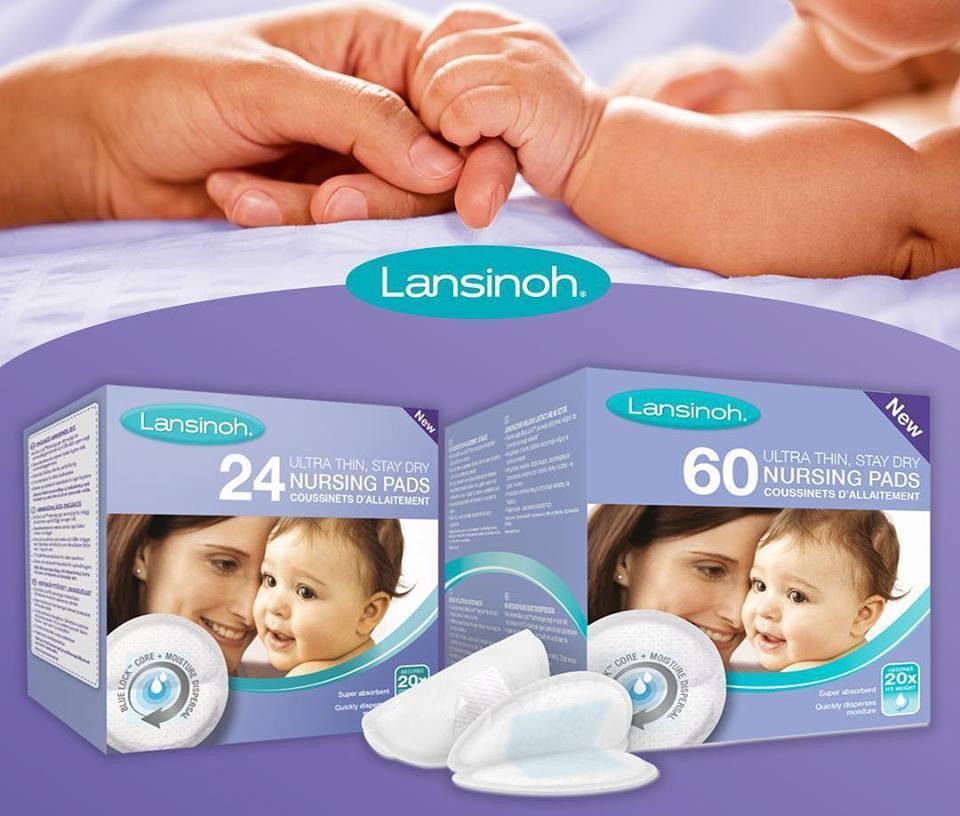 Tấm lót thấm sữa Lansinoh (60 miếng/hộp) - HSD: 11/2023