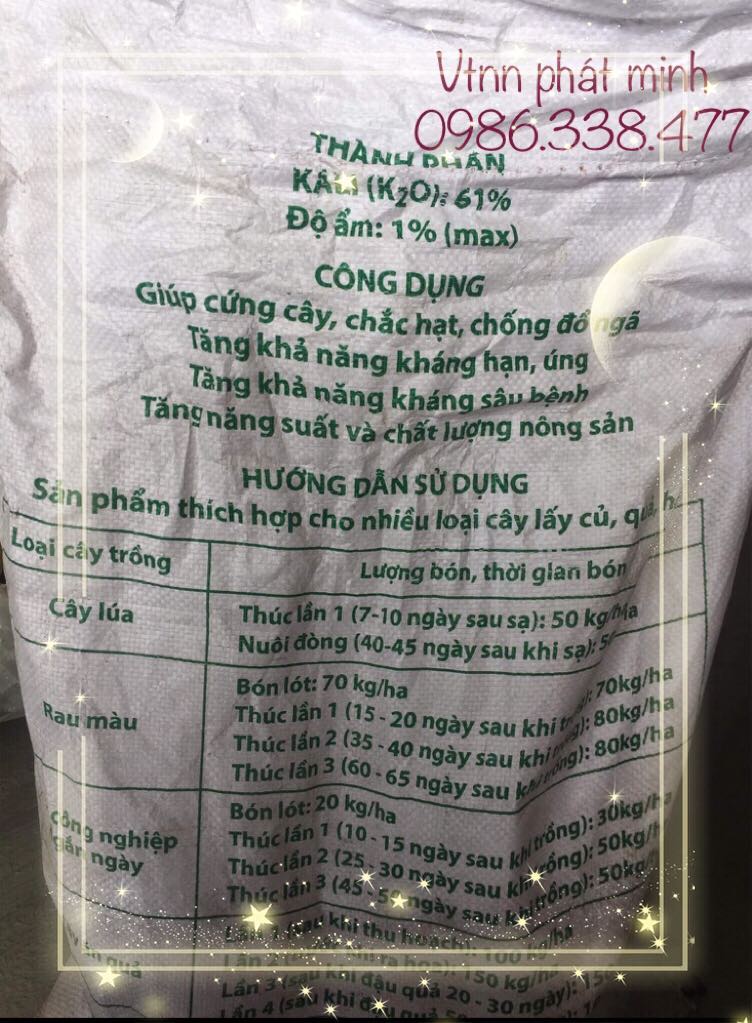 Phân Kali Đỏ Canada 0.5kg,1kg