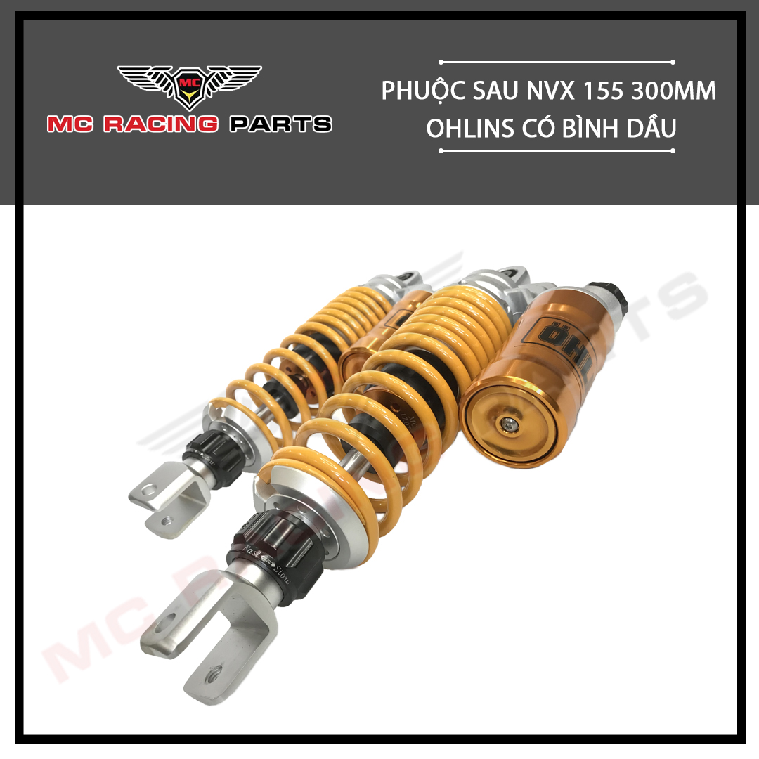 PHUỘC SAU NVX 155 300mm  CÓ BÌNH DẦU MC