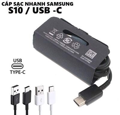 Cáp Sạc Samsung S10 Zin Type C - USB ra Type C