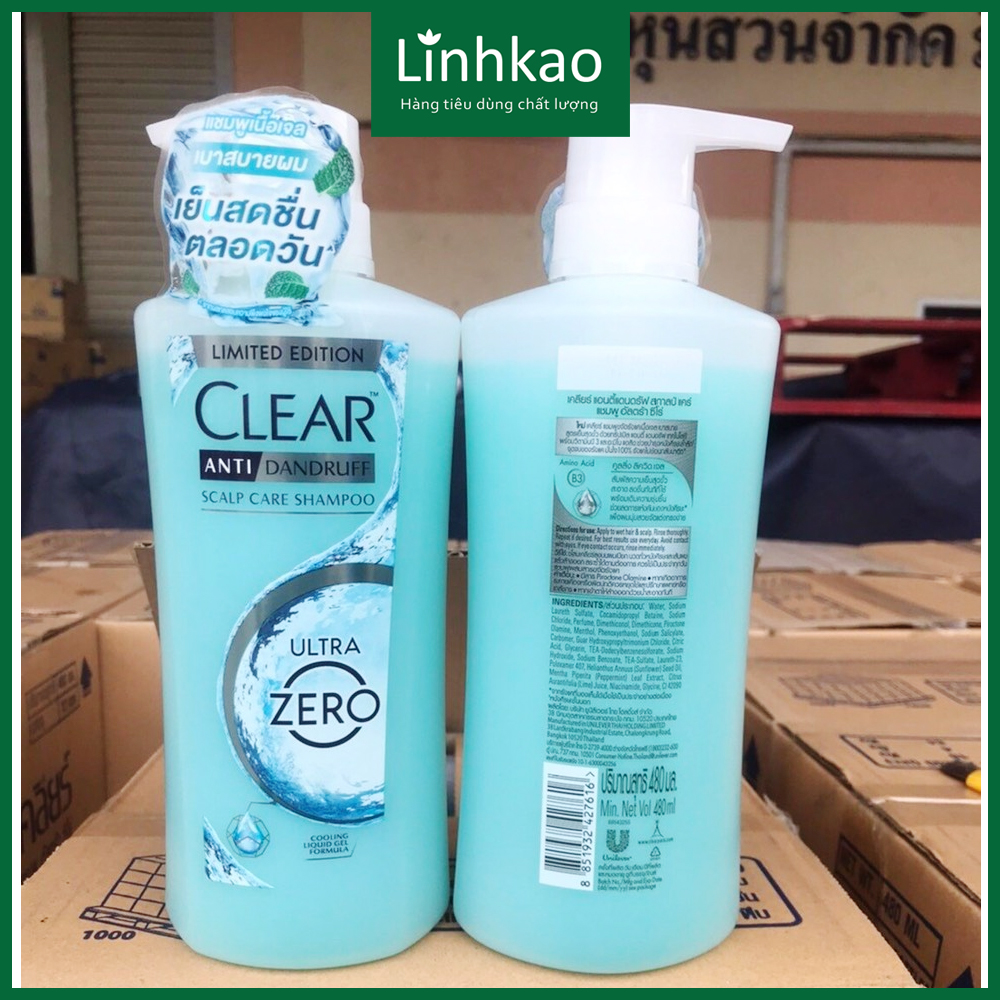 [3 loại] Dầu gội Clear Thái Lan 450g mẫu mới