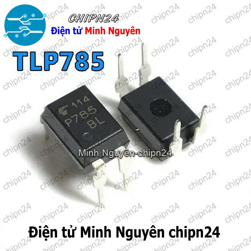 [5 con] (DT) Opto TLP785 DIP-4 Đen Hàng Tốt (IC cách ly quang Opto) - HH003145