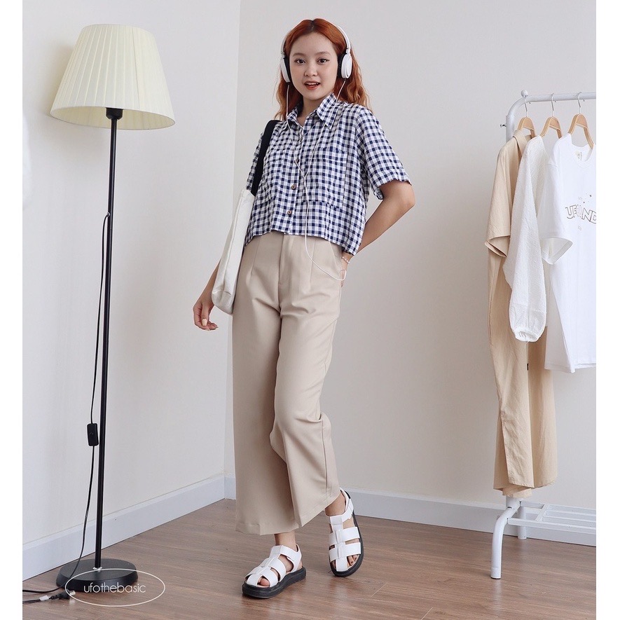 [Nhập LAZLOOK99 GIẢM 100K/500K] Áo sơ mi dáng lửng vải linen - Linen Pocket Shirt - ufo.thebasic