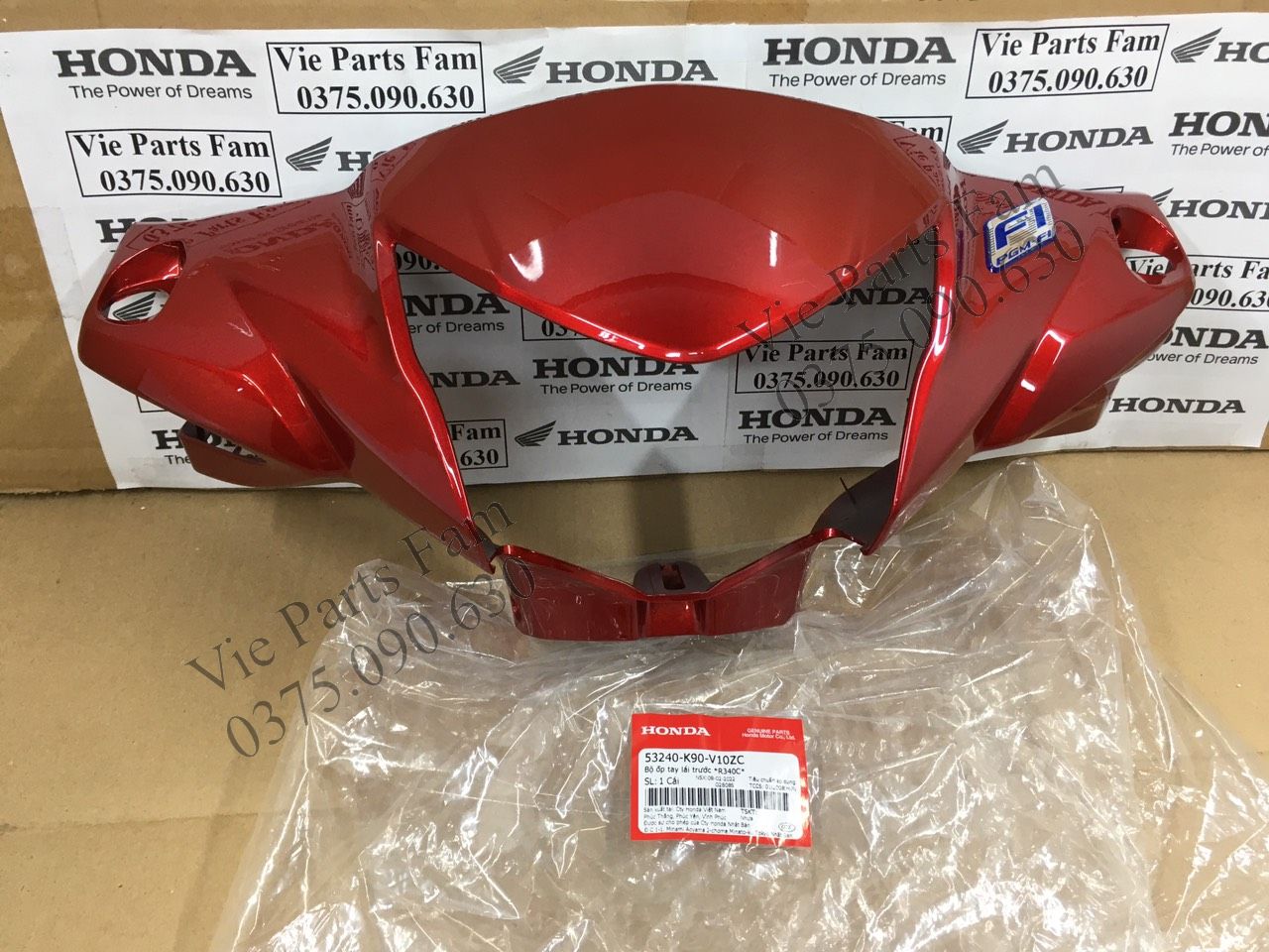 NẮP TRƯỚC TAY LÁI/ ỐP ĐẦU TRƯỚC WAVE RSX FI 2014 - 2022 PHANH ĐÙM/ THẮNG ĐÙM , CHÍNH HIỆU HONDA MOTOR VN