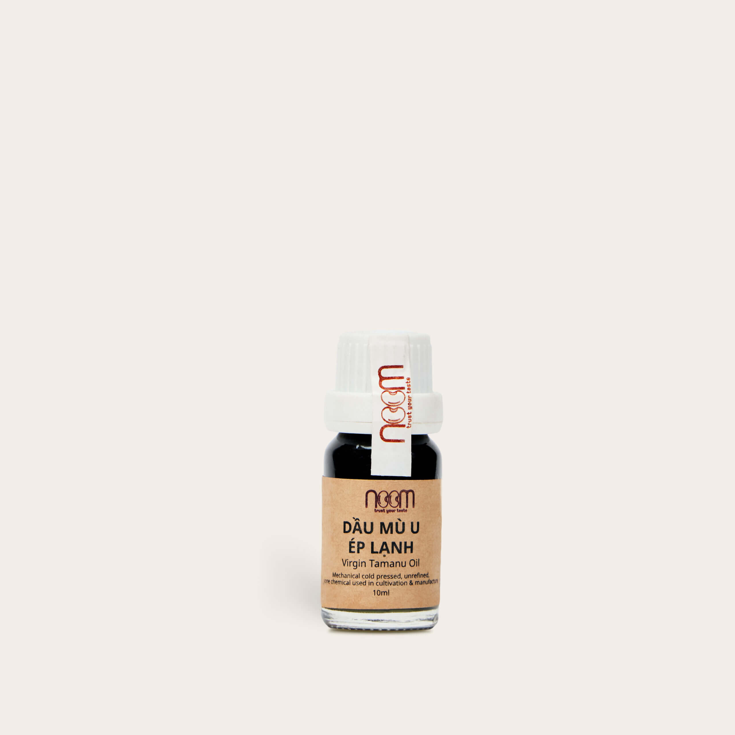 DẦU MÙ U ÉP LẠNH NOOM CHAI 10ML (Virgin Tamanu Oil) hỗ trợ da mụn, làm lành vết thương hở, giảm sưng ngứa vết muỗi đốt