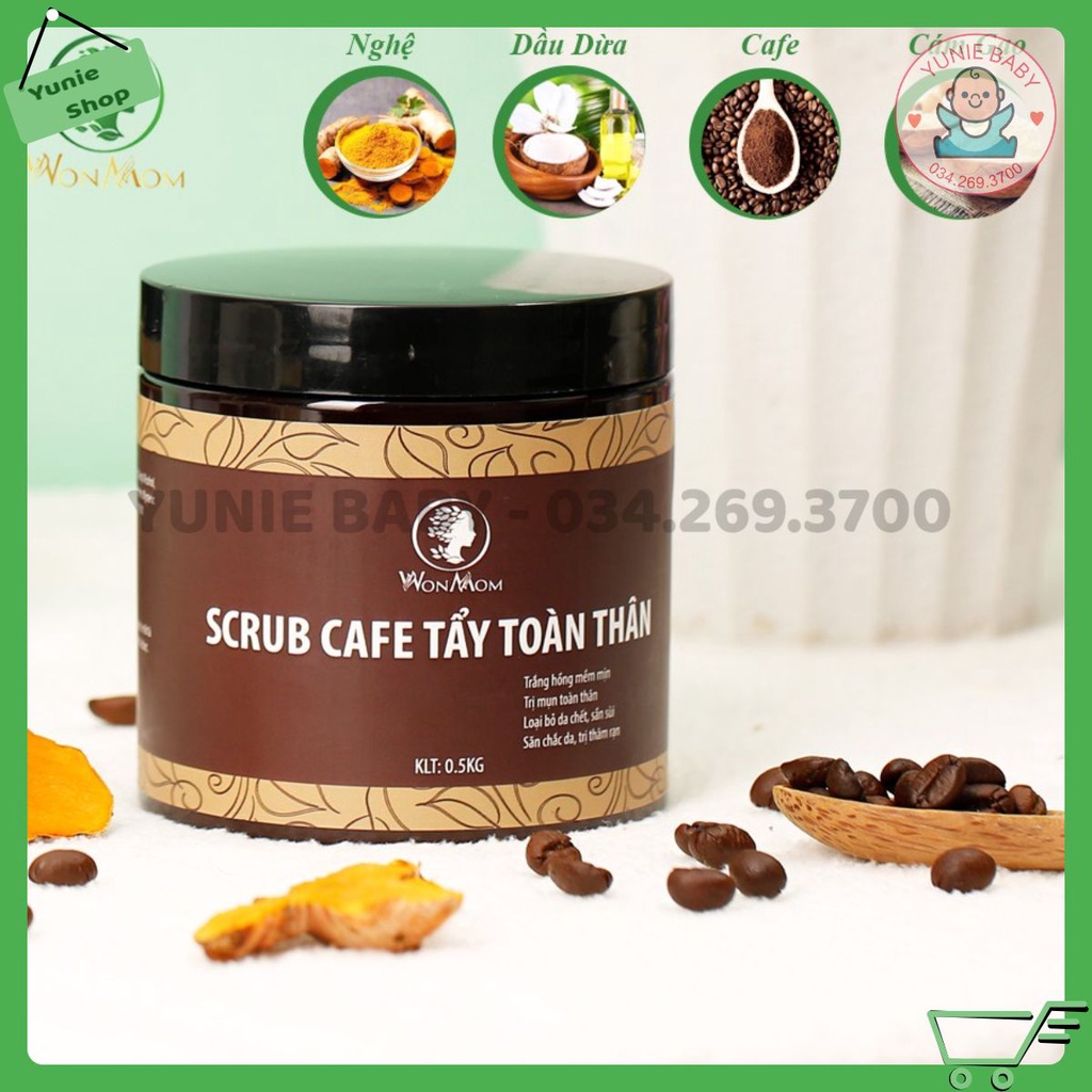 Scrub Nghệ - Scrub Cafe Tẩy Tế Bào Chết Da Mặt