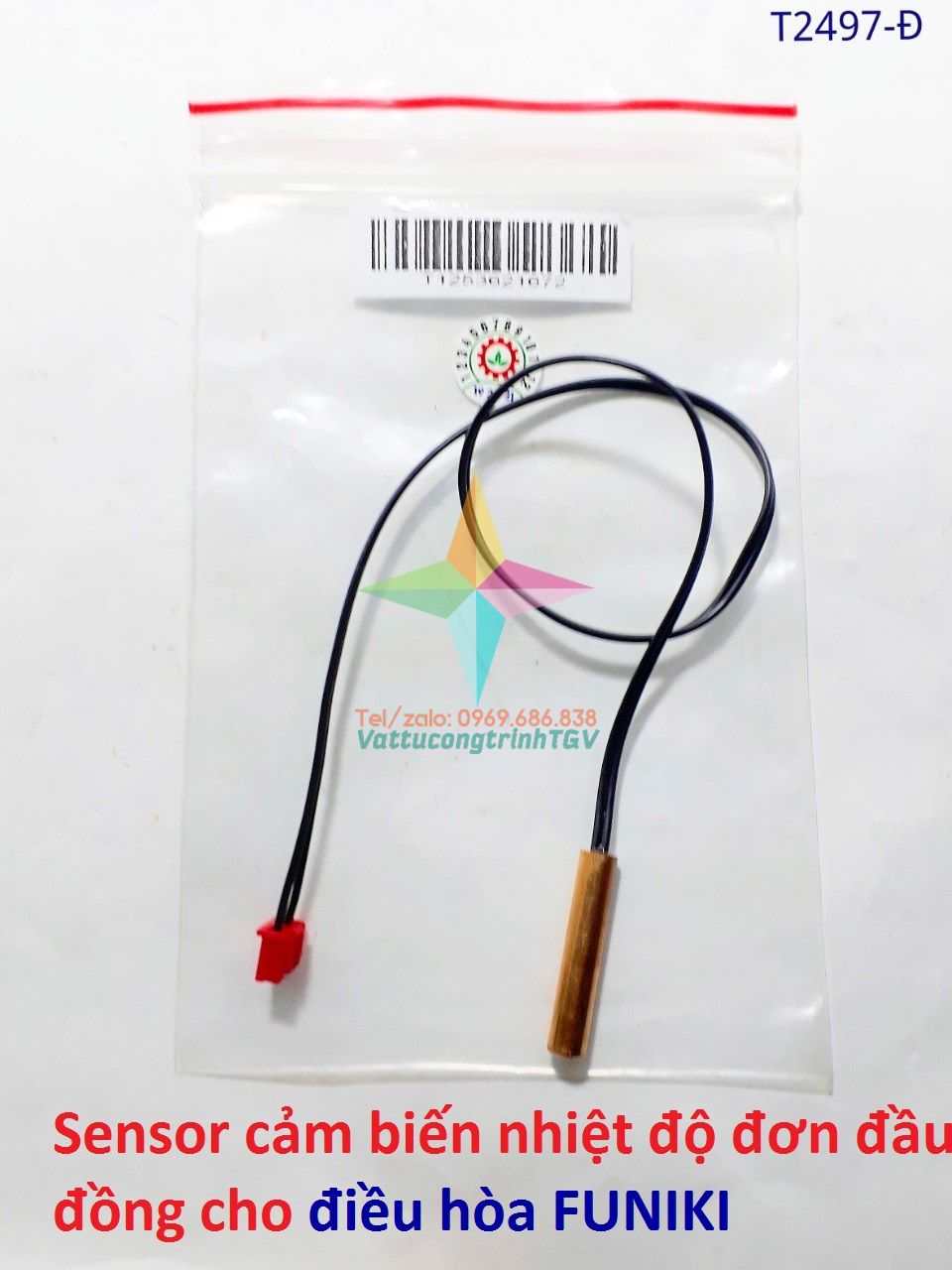 Sensor cảm biến nhiệt độ đơn đầu đồng cho điều hòa FUNIKI